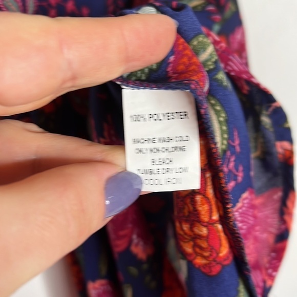 PaperMoon Anthropologie Floral Halter Flowy Tank Top Blouse - Picture 5 of 6